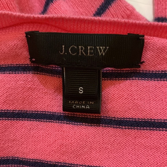 J. Crew pink and Navy Blue Striped V-Neck Sweater, Small Bundle 4/$24 Sale - Picture 6 of 9